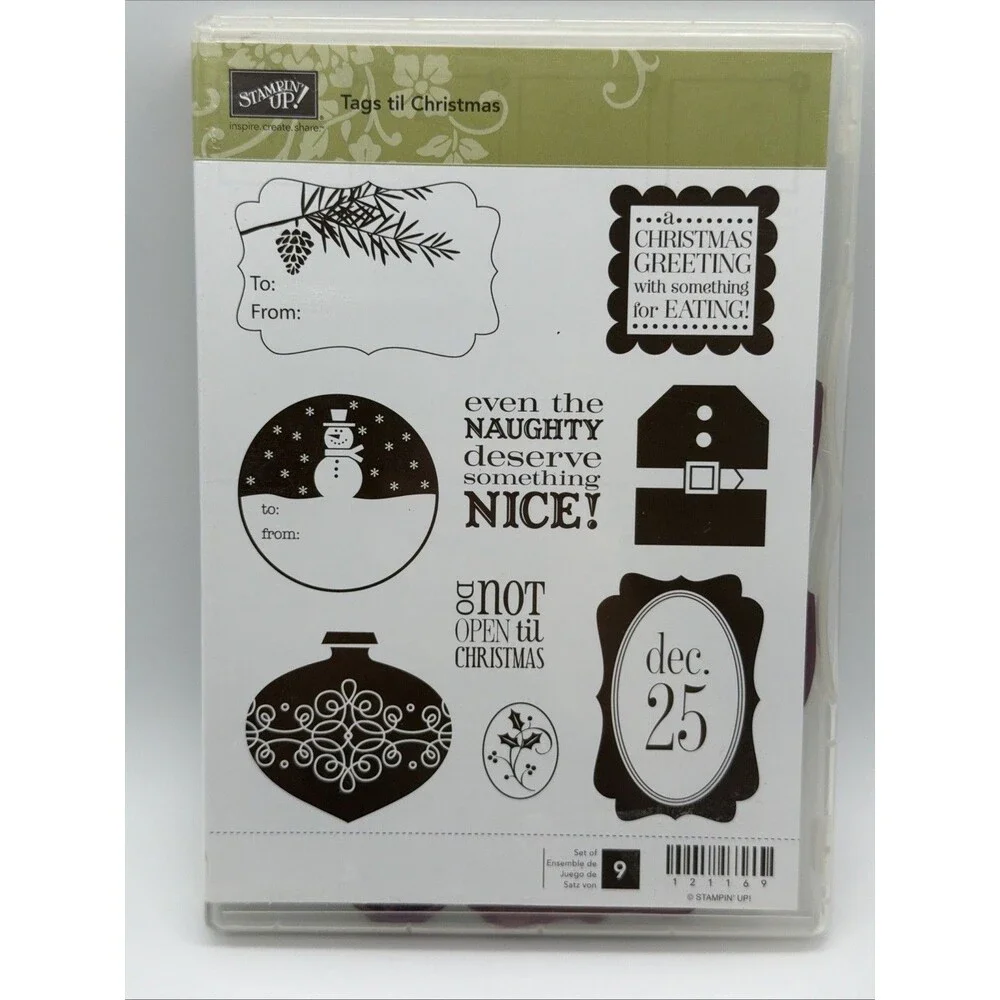Stampin Up! TAGS TIL CHRISTMAS stamp Set to from gift tag